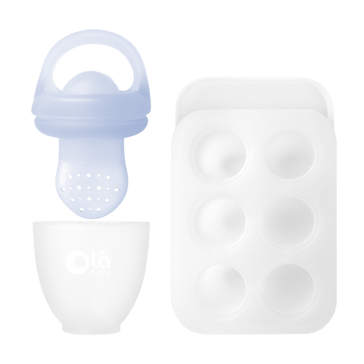 Food Feeder Set - Feeder + Freezer Tray with Lid - Olababy