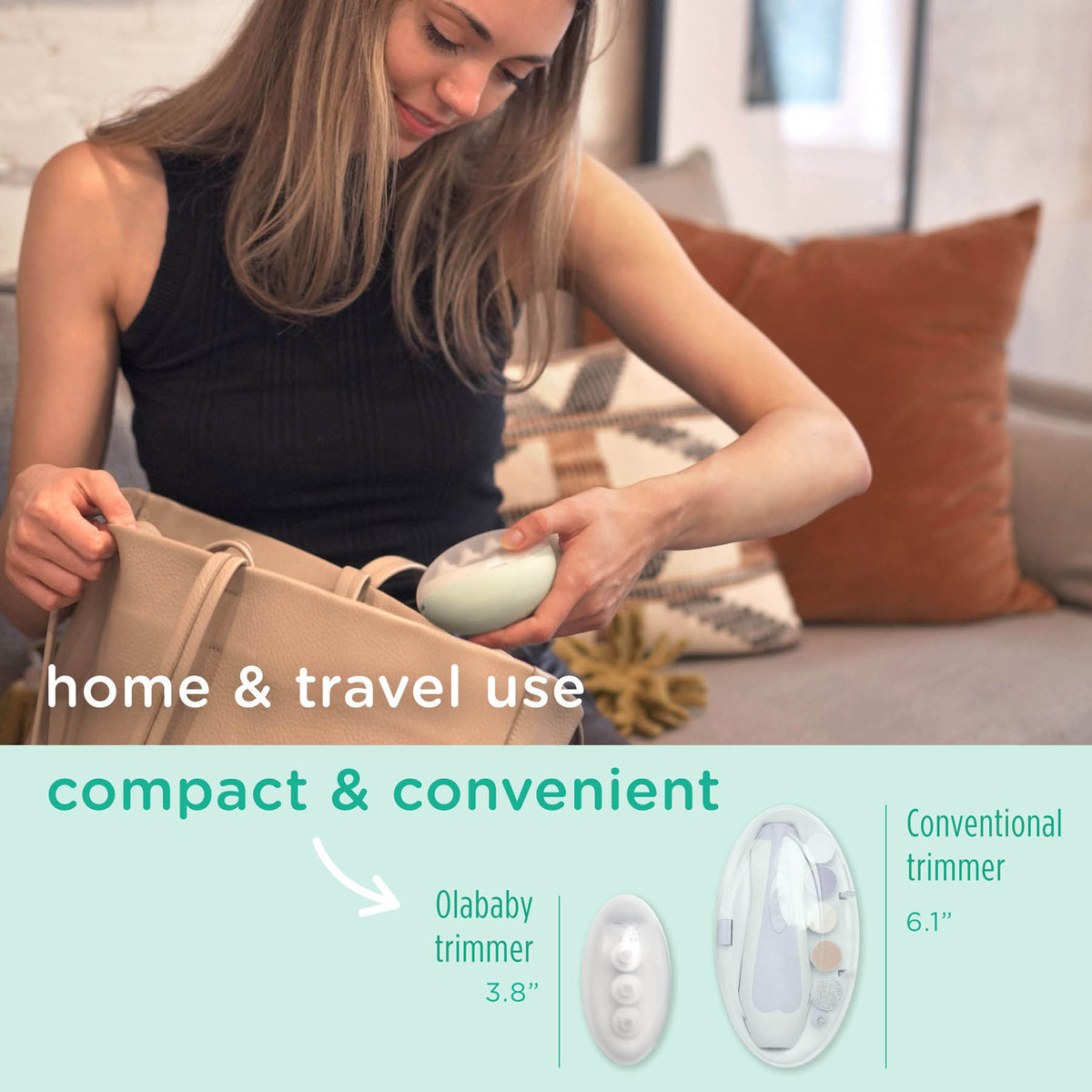 Rechargeable Electric Baby Nail Trimmer - Olababy