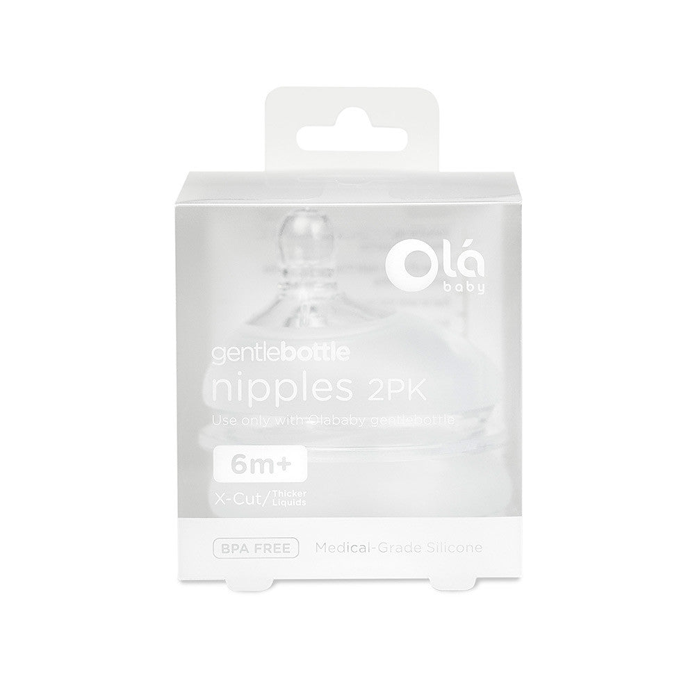 GentleBottle Silicone Replacement Nipple (2-Pack) - Olababy
